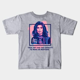 Susan Sontag Portrait and Quote Kids T-Shirt